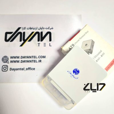 پریز فیبر نوری اقتصادی (ATB / OTO) برند پویش تجهیز با پایه شیشه‌ای