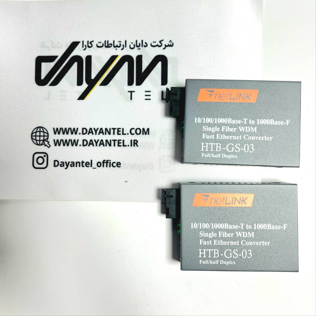 مدیاکانورتور فیبر نوری HTB-GS-03