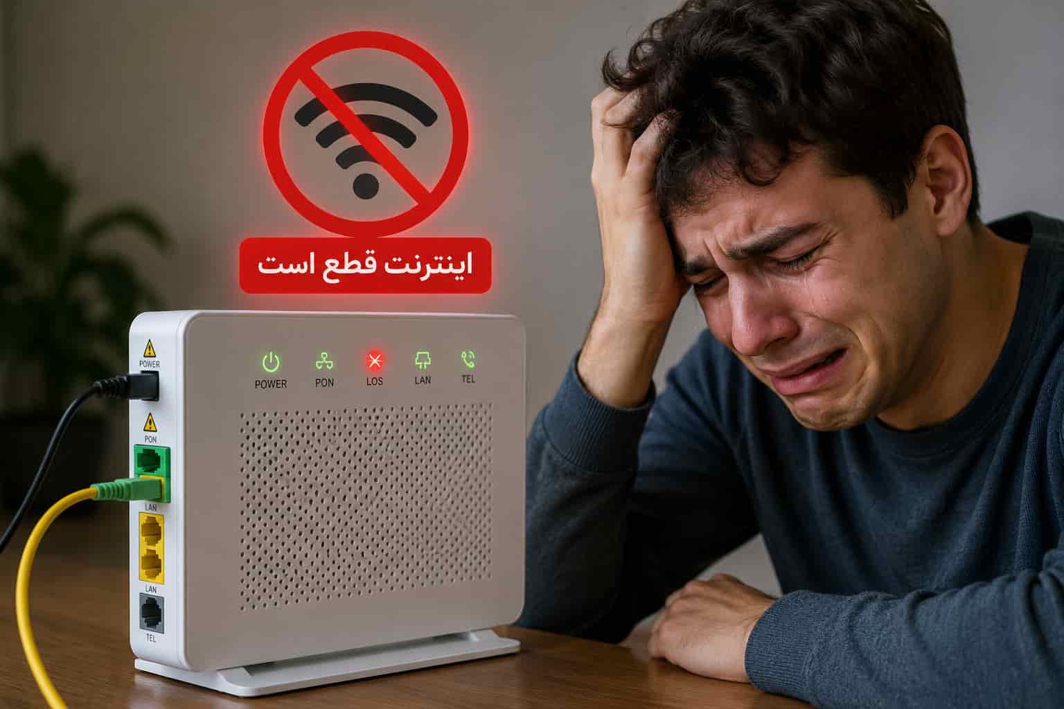 افت سرعت اینترنت فیبر نوری